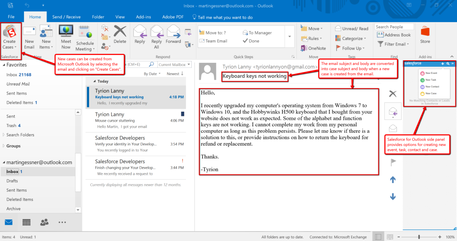 salesforce for outlook