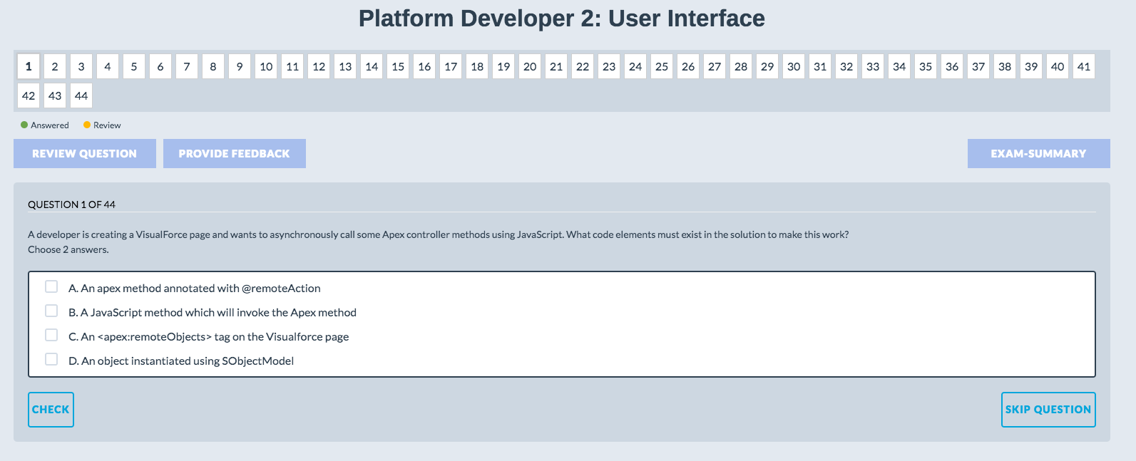platform-developer-2-user-interface platform developer 2 user interface example questions