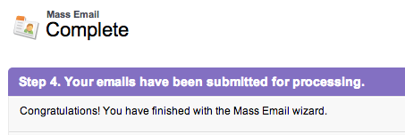 Salesforce Mass Email Complete