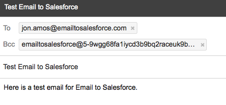 Gmail Email to Salesforce