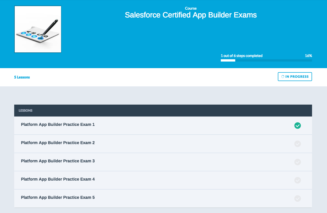 study for salesforce app builder certification