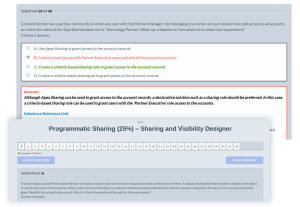 Valid Exam Sharing-and-Visibility-Architect Practice