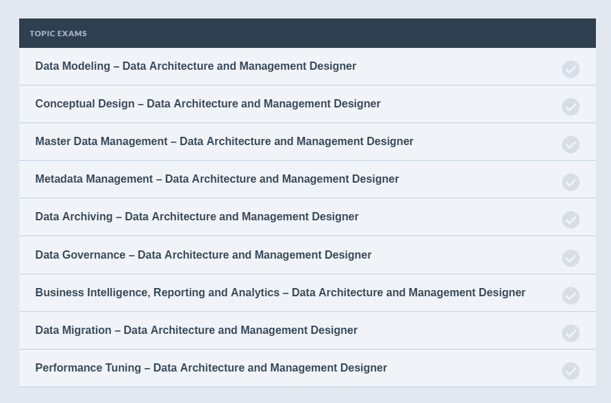 Data-Architecture-And-Management-Designer Latest Examprep